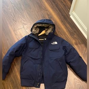 MENS SMALL NORTH FACE MCMURDO BOMBER JACKET BLUE! GREAT CONDITION.